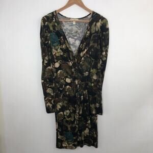 Anthropologie Weston Wear Floral Faux Wrap Dress Size Medium